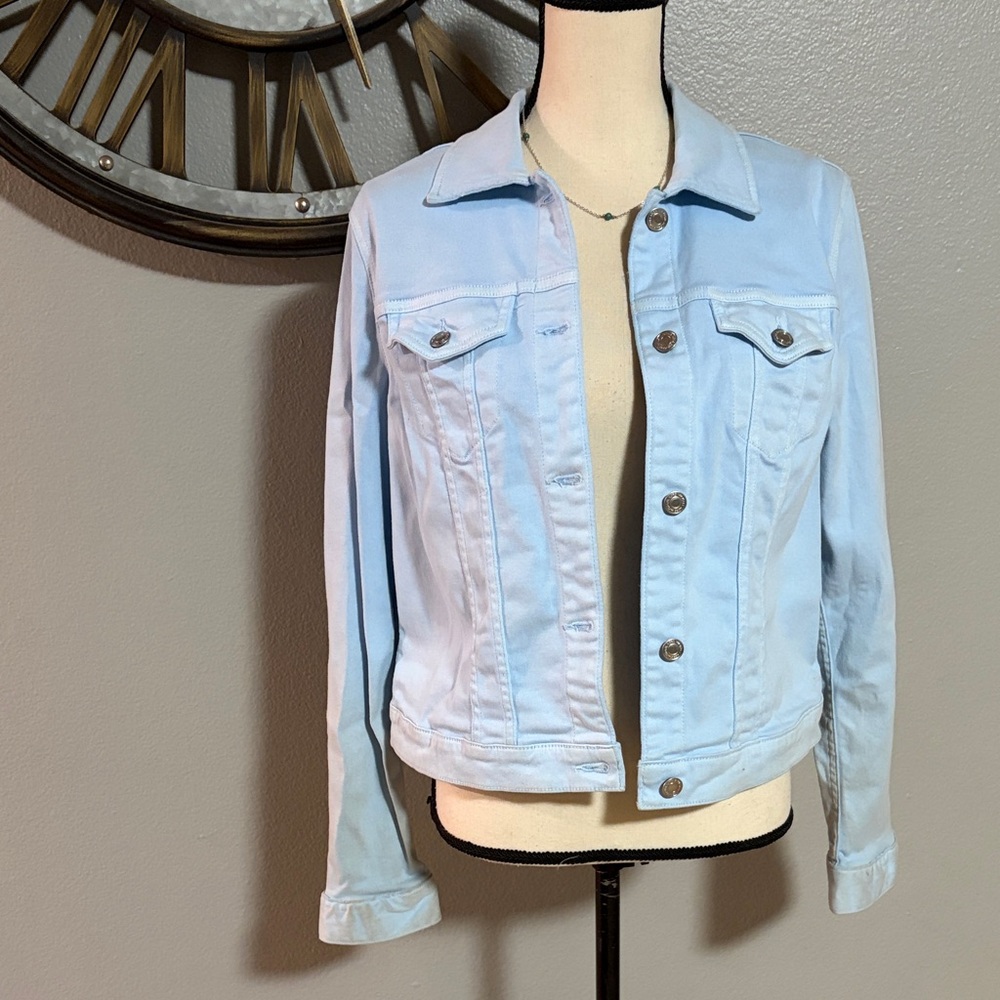MICHAEL KORS Light Blue Denim Jacket - Picture 6 of 8